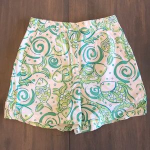 Vintage Lilly Pulitzer Fish Print Shorts